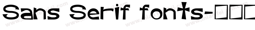 Sans Serif fonts字体转换